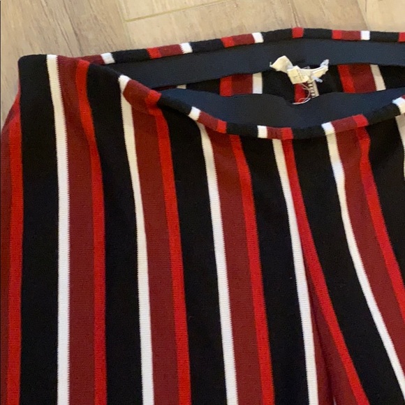 silence + noise Striped Gaucho Pants - Picture 2 of 3